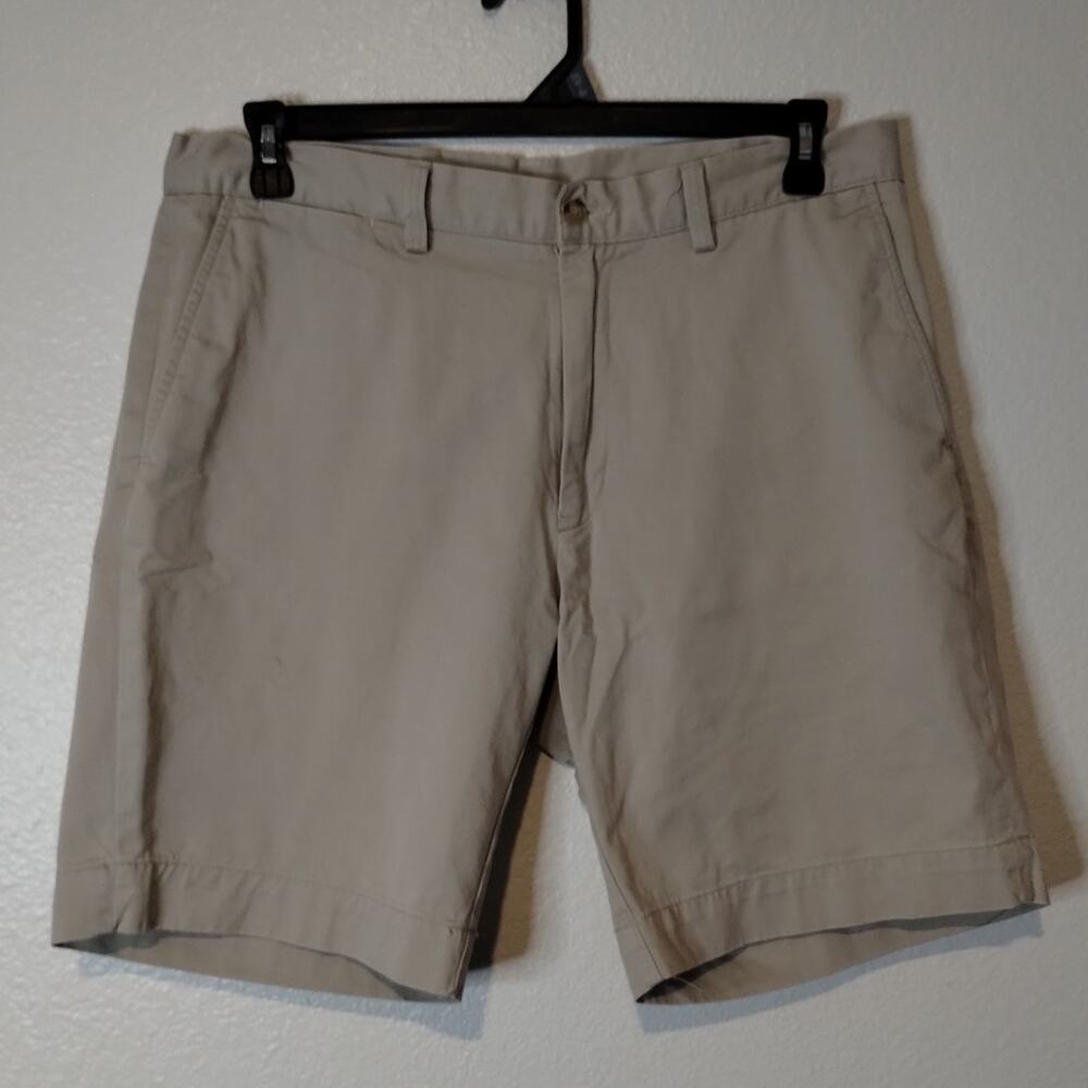 POLO Ralph Lauren Men's Size 35 Waist Classic Fit Beige Chino Shorts 9" Inseam